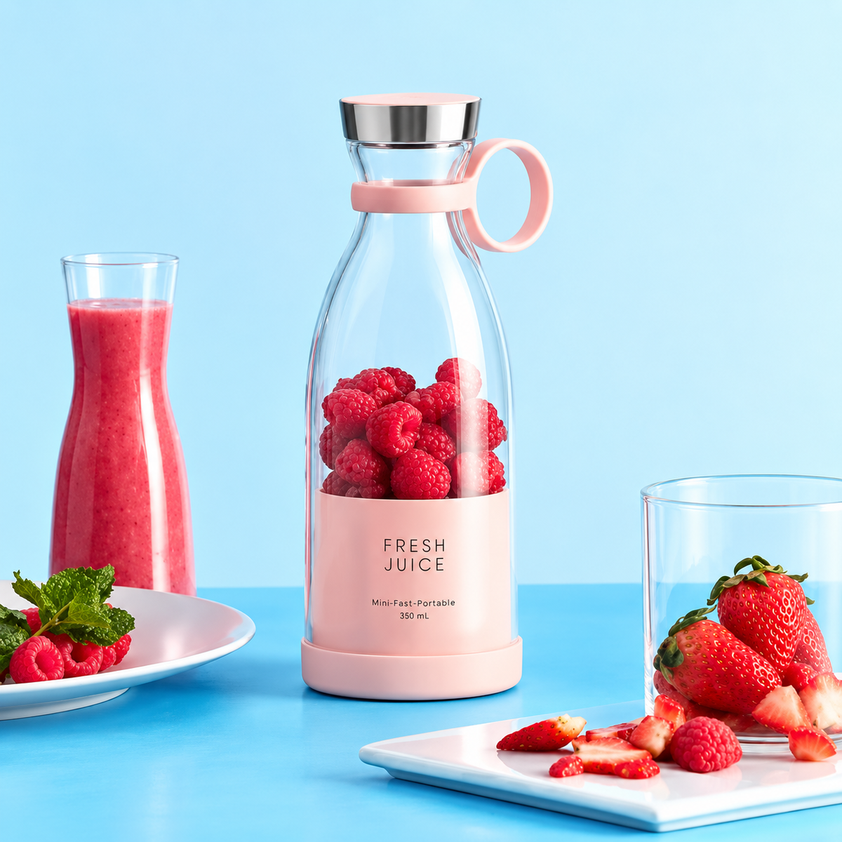 Electric Portable Mini Juicer Bottle | Wireless Personal Size Juicer Blender