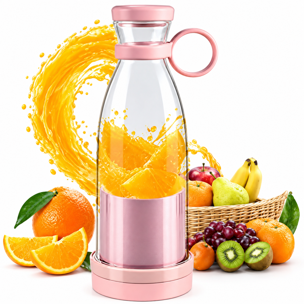 Electric Portable Mini Juicer Bottle | Wireless Personal Size Juicer Blender